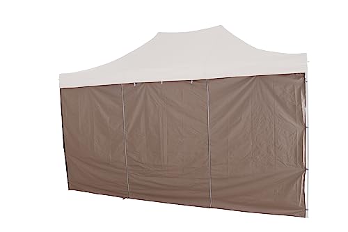 Set-Seitenteile Taupe zu Allrounder Pavillon 3 x 4,5 m, Bezug aus 160 g/m² Polyester, PU-beschichtet, 4 Stück, Taupe von Siena Garden