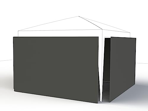 Set-Seitenteile hellgrau zu Starter Faltpavillon 3 x 3 m, Bezug aus 140 g/m² Polyester, PU-beschichtet, 4 Stück, hellgrau von Siena Garden