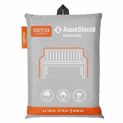 Siena Garden AquaShield Bankschutzhülle, 2-er Set, silber-grau, mit Active Air System, 130x75x65cm von Siena Garden