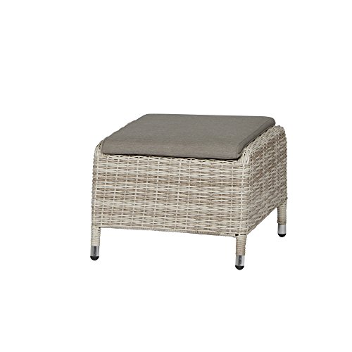 Siena Garden Cando Hocker, Latte, 53.5x58x42.5 cm von Siena Garden