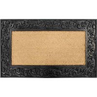 Siena Garden D37446 Gummifußmatte Blattwerk Fußmatte (L x B x H) 55 x 90 x 1.5cm Schwarz, Beige von SIENA GARDEN