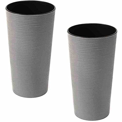 Siena Garden Eco Locon 2er Set 25cm grau von Siena Garden