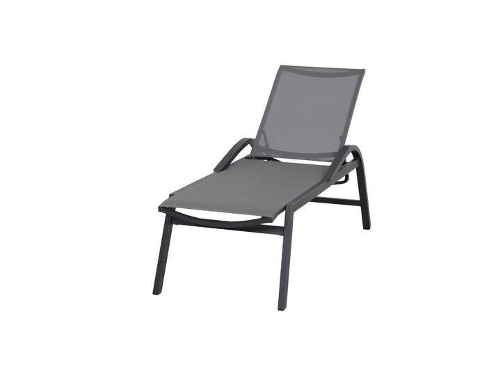 Siena Garden GARTENLIEGE, Anthrazit, Metall, Kunststoff, 64.5x117x176.5 cm, wetterbeständig, rostfrei, Rückenlehne verstellbar, Gartenmöbel, von Siena-Garden
