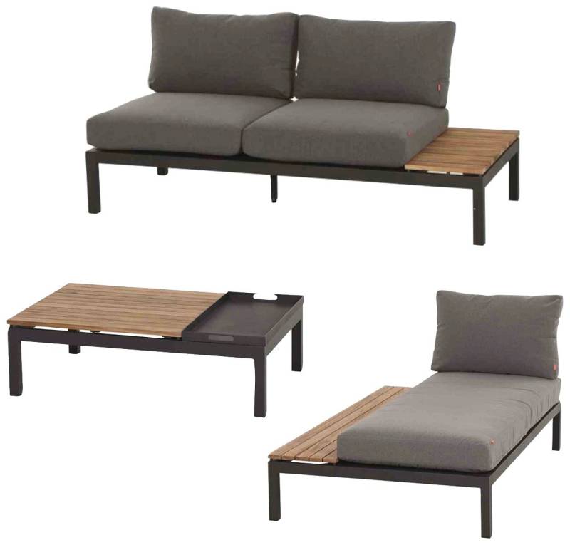 Siena Garden Gartenlounge-Set Alvida, (3-tlg) von Siena Garden