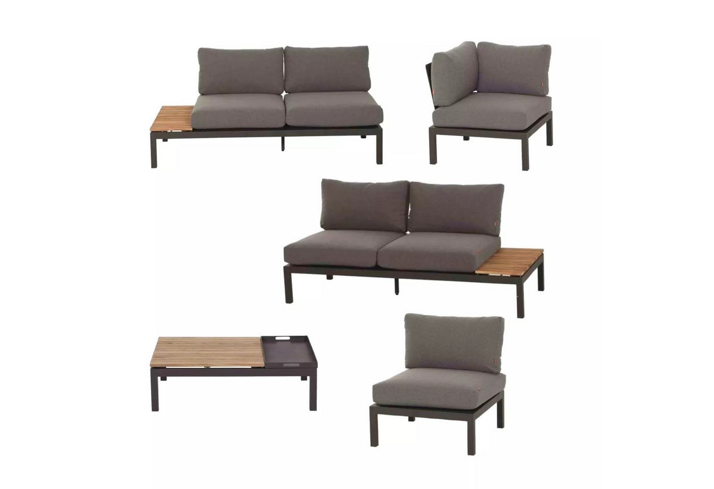 Siena Garden Gartenlounge-Set Alvida, (5-tlg) von Siena Garden