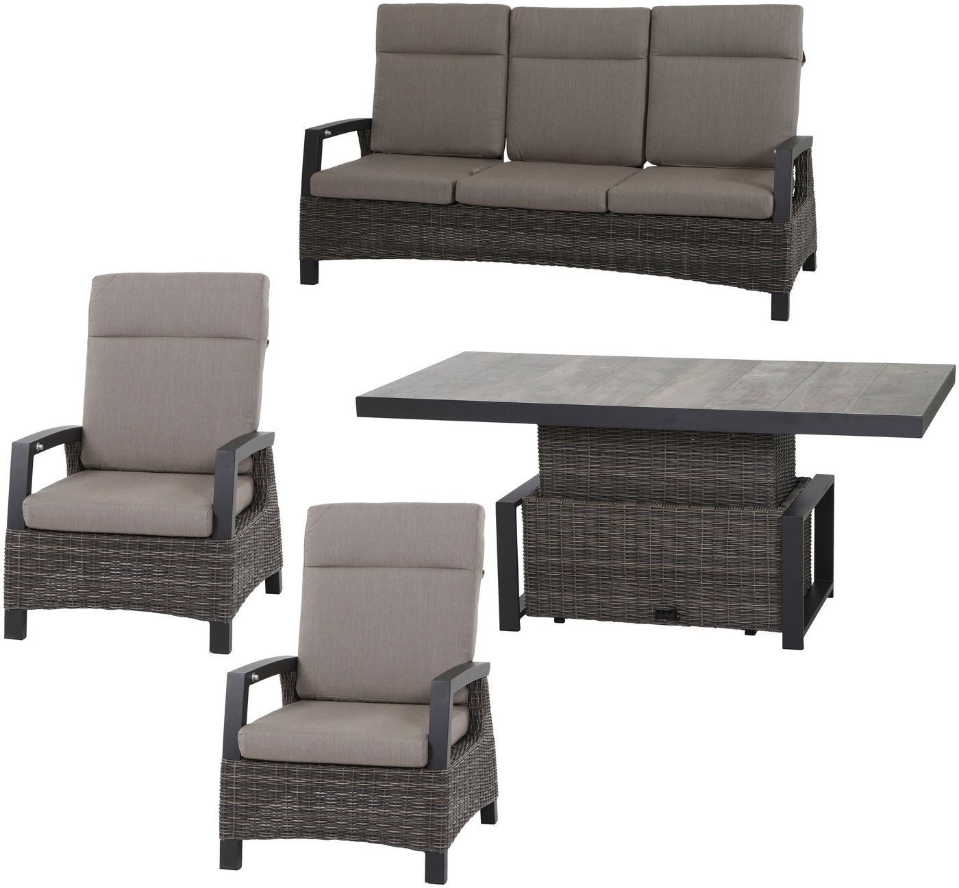 Siena Garden Gartenlounge-Set Corido, (4-tlg) von Siena Garden