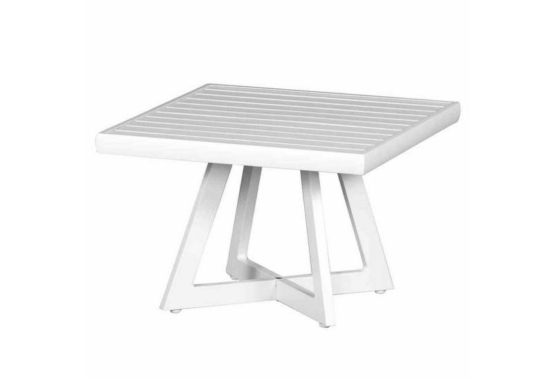 Siena Garden Gartentisch Alexis Lounge Tisch 50x50 Aluminium matt-weiß Gartentisch Tresentisch von Siena Garden
