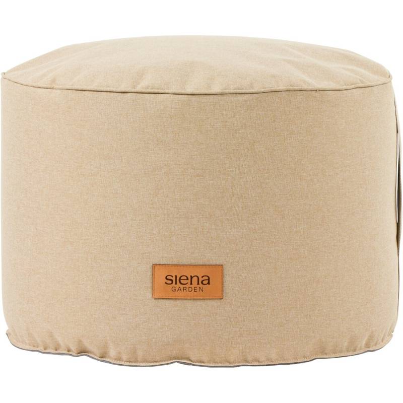 Siena Garden Hocker FLOW.U Round Ø 60 cm x 40 cm, 90% Polyester / 10 % Polyethylen (260g/m²) Icedcoffee von Siena Garden