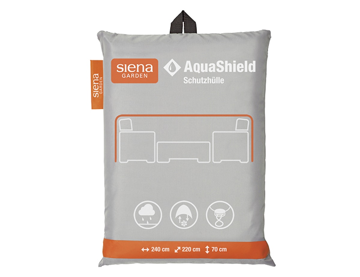 Siena Garden Loungehülle AquaShield 240 x 220 x 70 cm, 100 % Polyester Hellgrau von Siena Garden