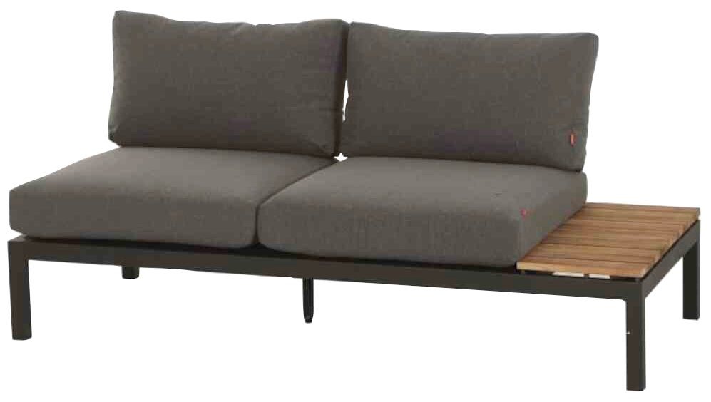 Siena Garden Loungesofa Alvida, Aluminium, Teakholz, inkl. Sitz- und Rückenkissen grau Siena Garden Loungesofa Alvida, Aluminium, Teakholz, inkl. Sitz- und Rückenkissen grau von Siena Garden
