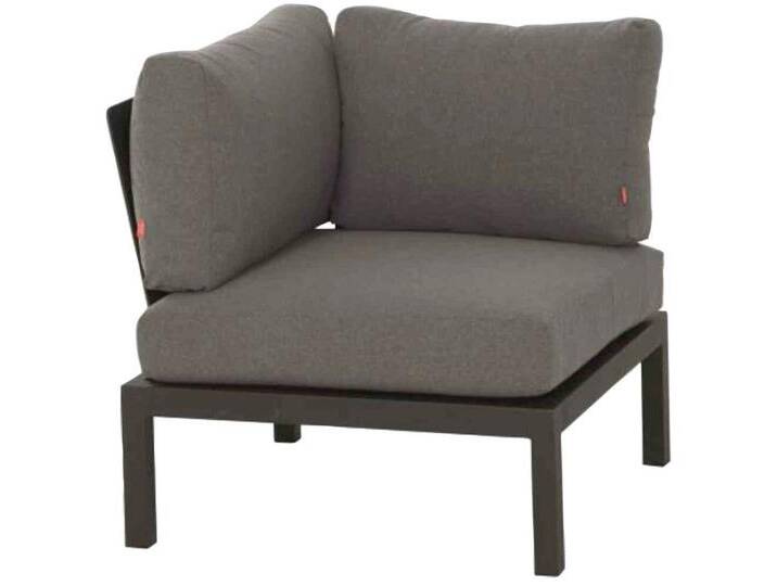 Siena Garden Loungesofa Alvida, Lounge Modul Ecke, BxTxH: 84x84x75 cm, schwarz von Siena-Garden