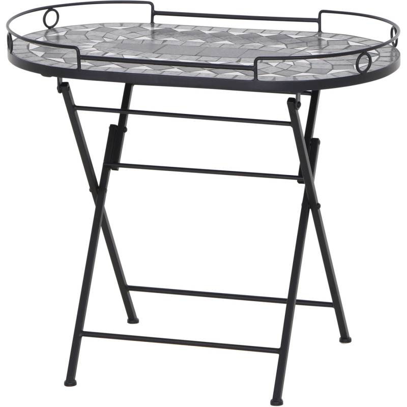 Siena Garden Gartentisch Como Rechteckig Grau 67,5 cm x 41 cm von SIENA GARDEN