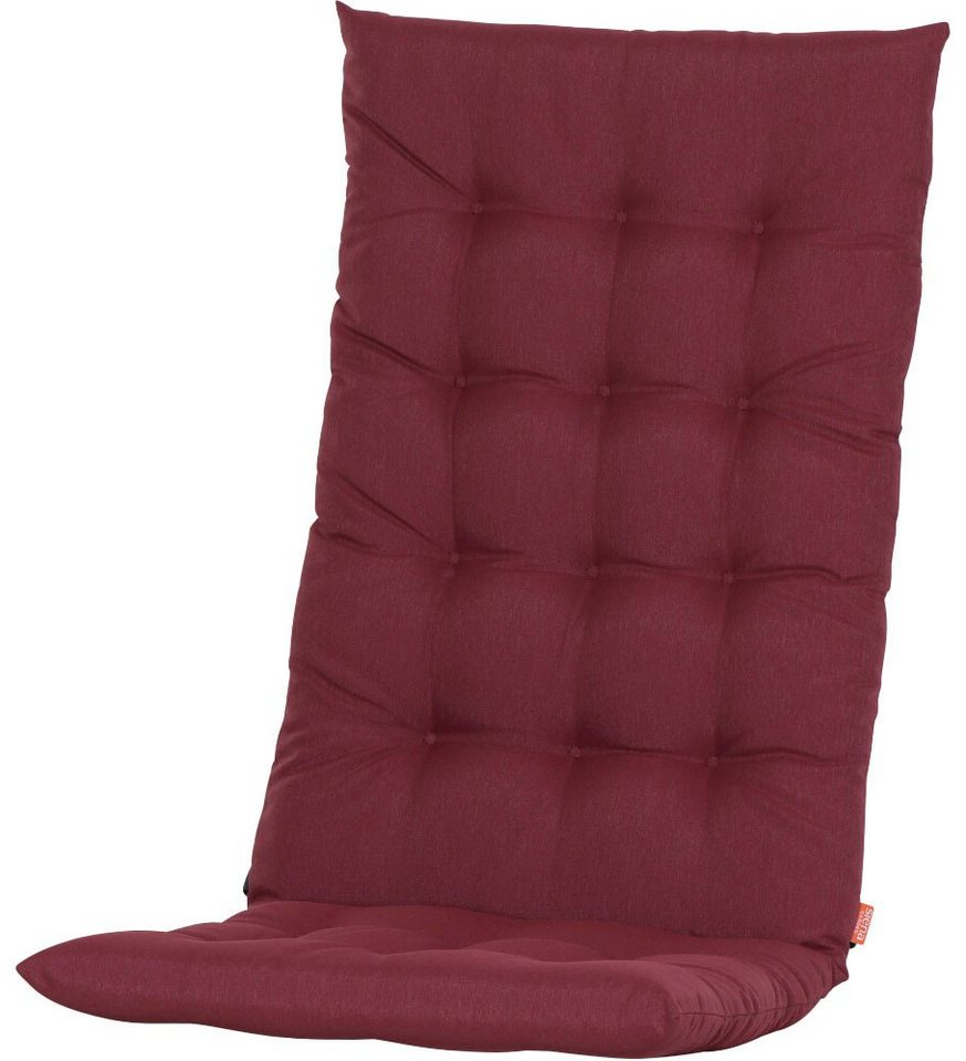 Siena Garden Sesselauflage ATRIA, 123 cm, (passend für Hochlehner), Dessin Uni, 100% recyceltem Polyester, in verschiedenen Farben von Siena Garden