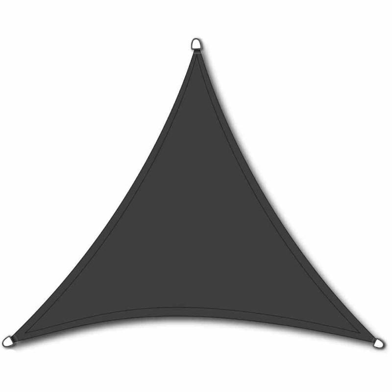 Siena Garden Sonnensegel SOLINO 3-eckig, 5 x 5 x 5 m, HDPE (180g/m²) Grau - Abverkauf von Siena Garden