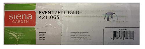 Slena Eventzelt Iglu 3,2 x 3 x 2 m - grau Garden von Siena Garden