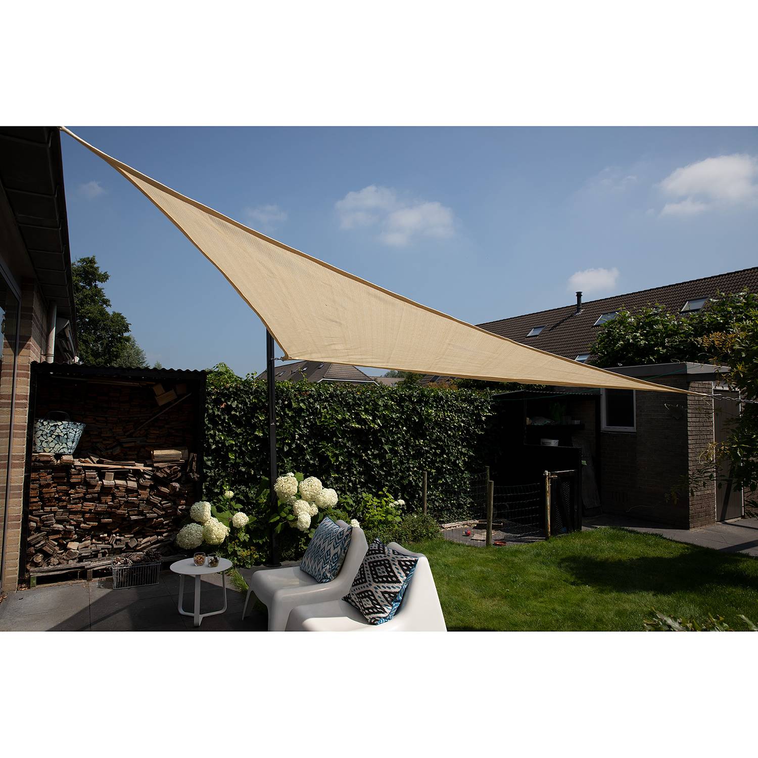 Rechteck 6 x 4 m wind- & wasserdurchlässig Corasol 160070 Premium Sonnensegel 