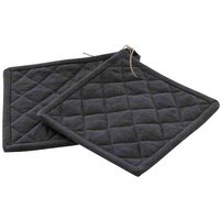 Siena HOME M85503 Topflappen 2er Set Micaela grau ca. 20x20cm Siena HOME M85503 Topflappen 2er Set Micaela grau ca. 20x20cm von Siena HOME