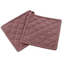 Siena HOME M85517 Topflappen 2er Set Felicia rosa ca. 20x20cm von Siena HOME
