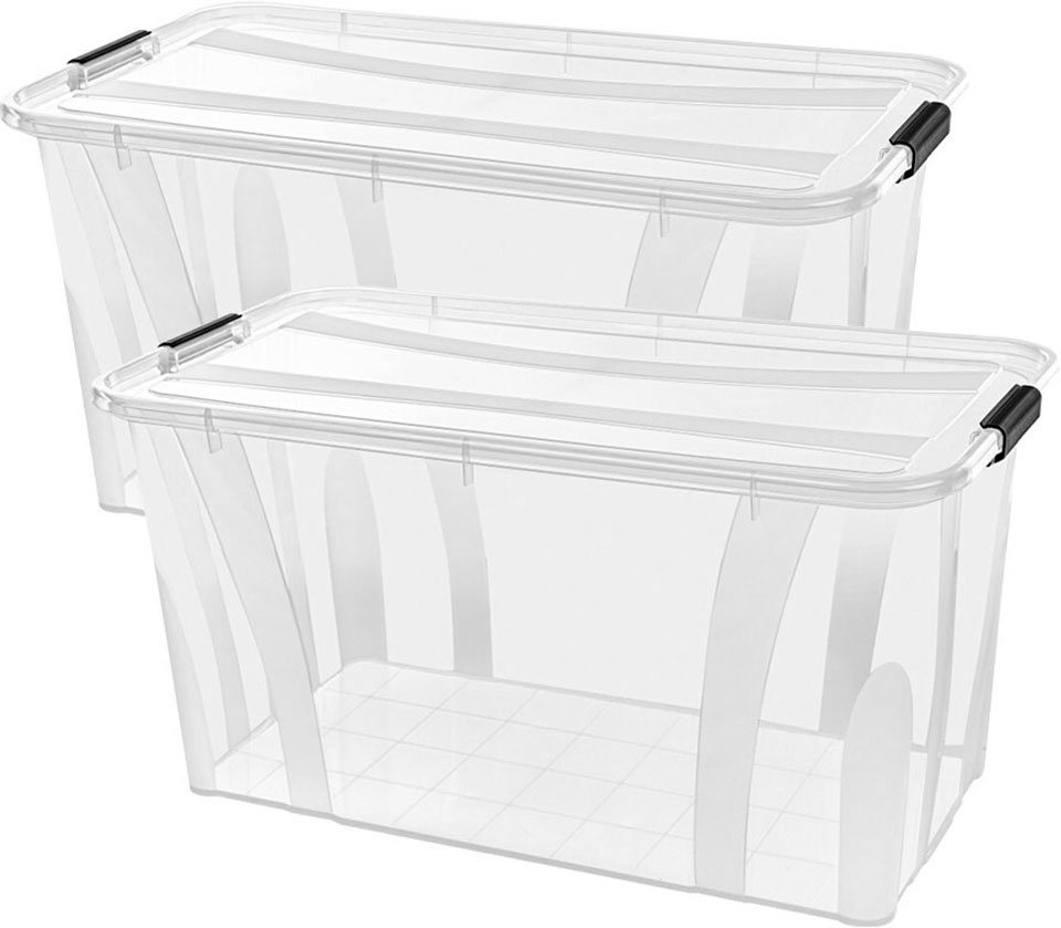 Siena Home Aufbewahrungsbox Anzio (Set, 2 St), Kunststoff, 100% recyclebar von Siena Home