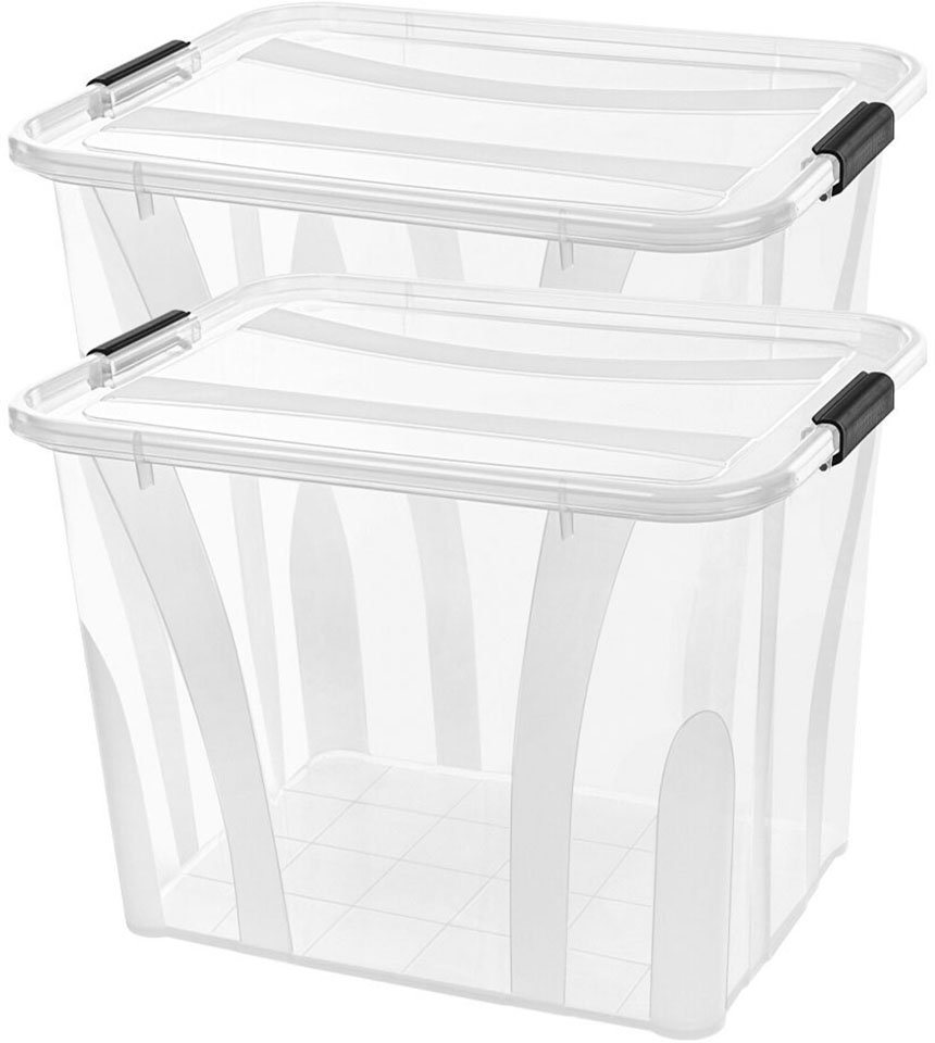 Siena Home Aufbewahrungsbox Anzio (Set, 2 St), Kunststoff, 100% recyclebar von Siena Home