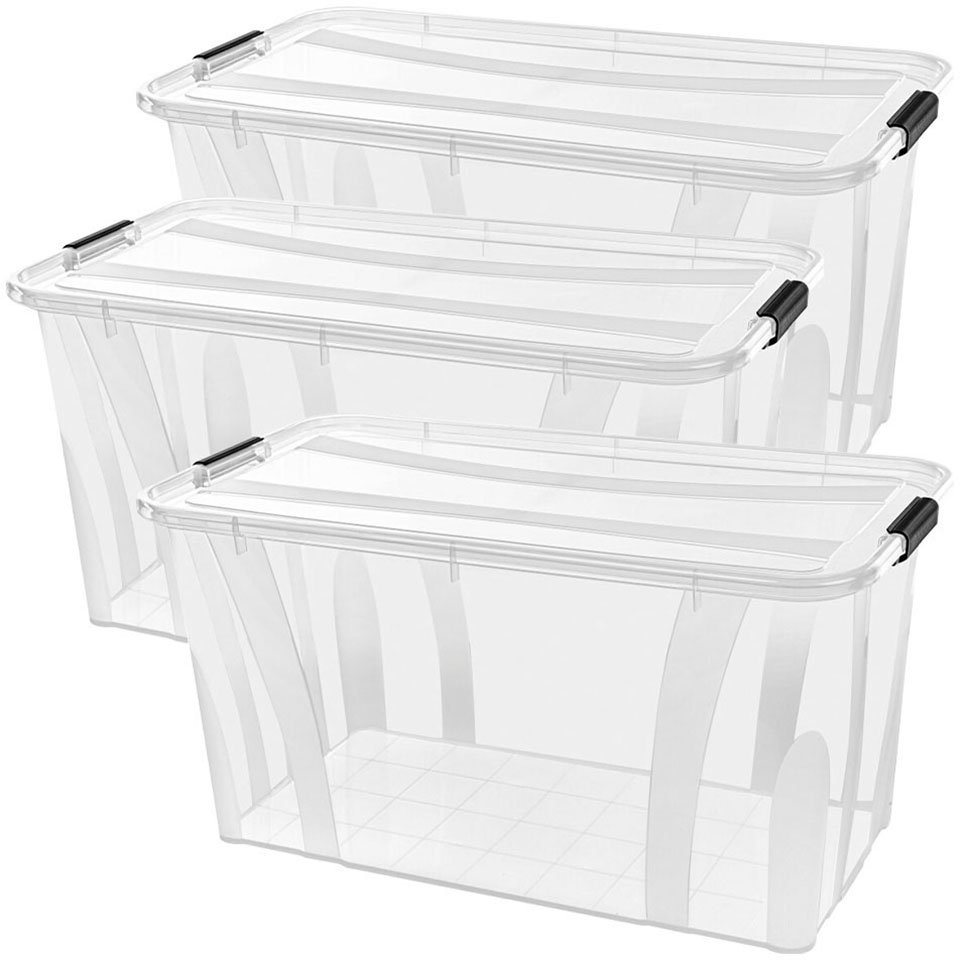 Siena Home Aufbewahrungsbox Anzio (Set, 3 St), Kunststoff, 100% recyclebar von Siena Home