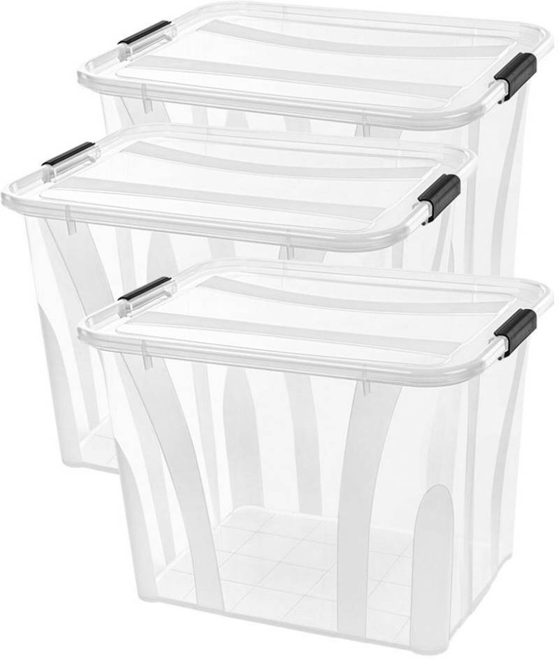 Siena Home Aufbewahrungsbox Anzio (Set, 3 St), Kunststoff, 100% recyclebar von Siena Home