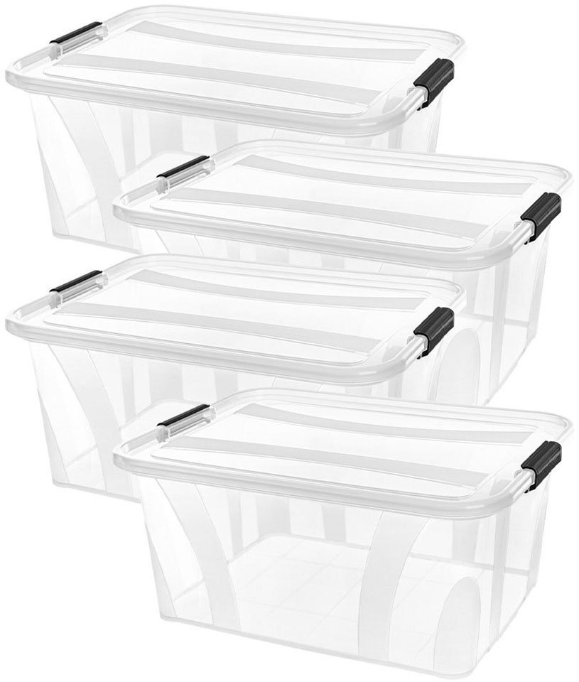 Siena Home Aufbewahrungsbox Anzio (Set, 4 St), Kunststoff, 100% recyclebar von Siena Home