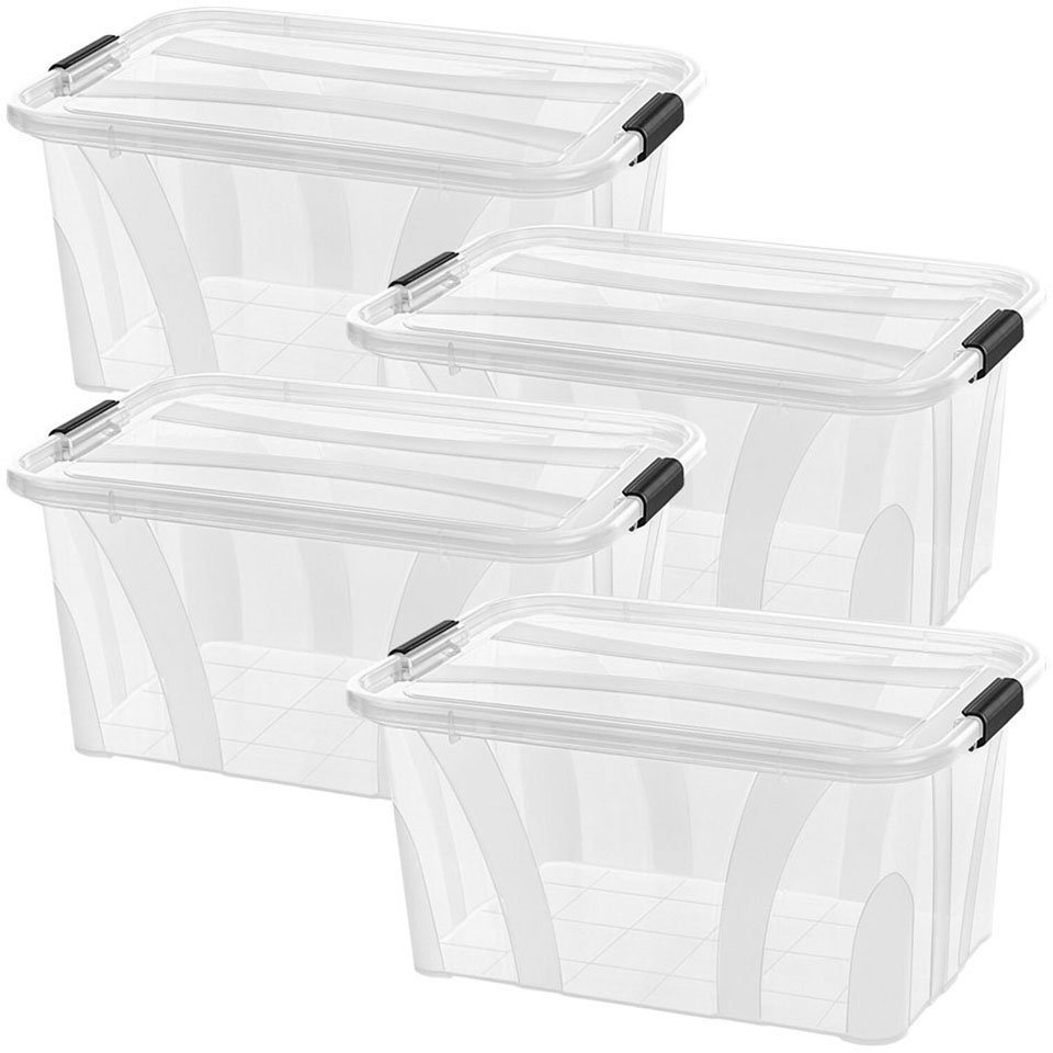 Siena Home Aufbewahrungsbox Anzio (Set, 4 St), Kunststoff, 100% recyclebar von Siena Home