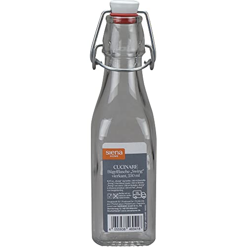 Siena Home Bügelflasche Cucinare 250 ml, 12er-Pack vierkant von Siena Home