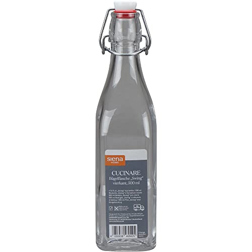 Siena Home Bügelflasche Cucinare 500 ml, 12er-Pack vierkant von Siena Home