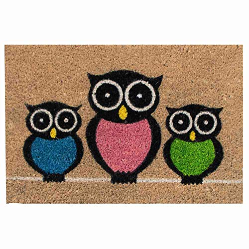 Siena Home Kokosmatte Coco Owls 40x60cm, Eulen von Siena Home