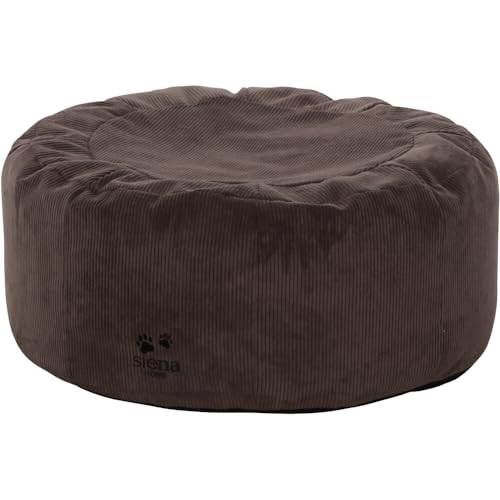 Siena Home NAILL Hundebett braun M Dessin Cord Uni braun, 100% Polyester von Siena Home