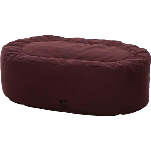 Siena Home Solon Hundebett Bordeaux XL Dessin Lederoptik Bordeaux, Mikrofaser 100% Polyester von Siena Home