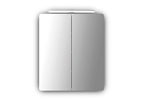 Sieper Badezimmerspiegel Serie Espella, Aluminium Spiegelschrank mit Beleuchtung, 17Tx65Bx80H cm von Sieper