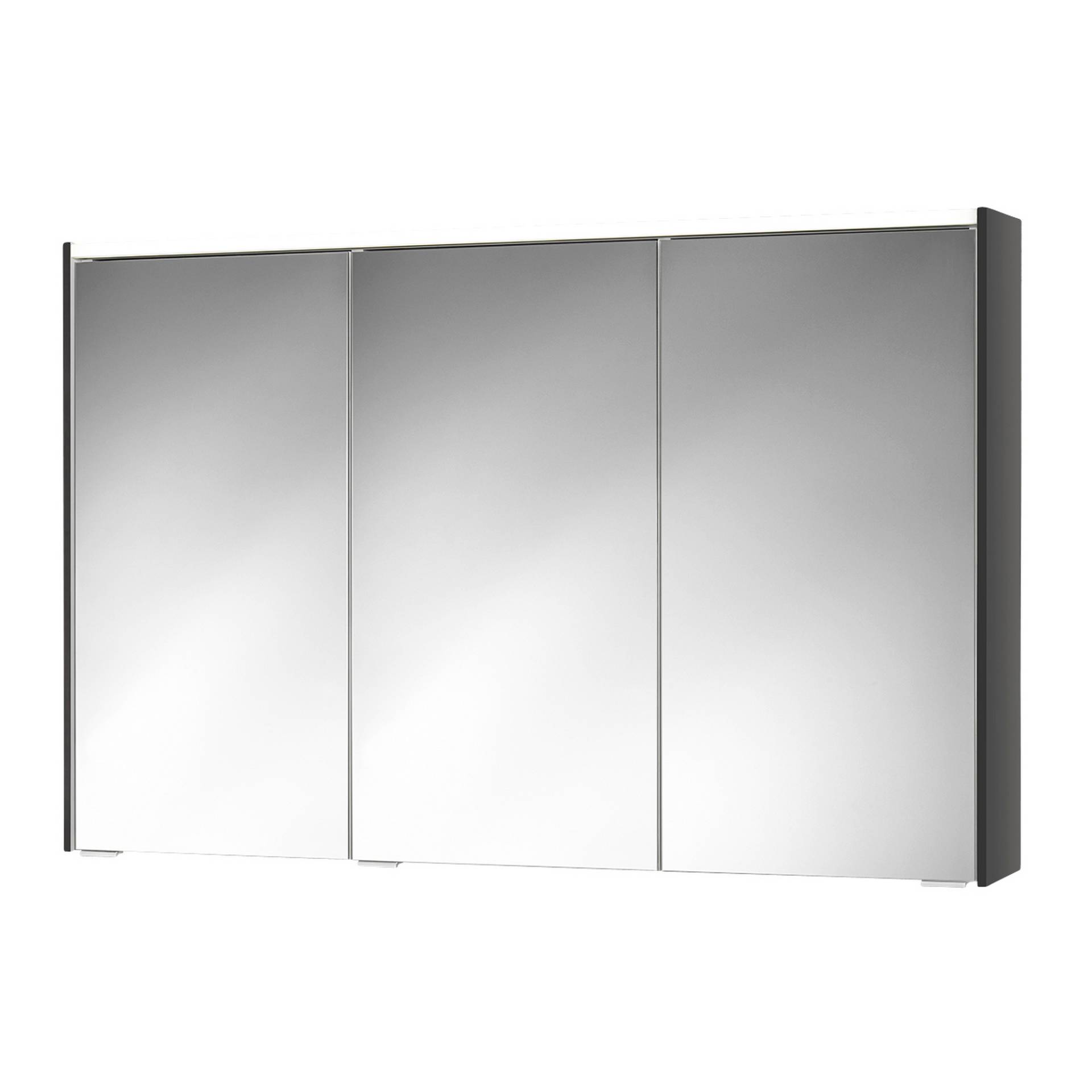 Sieper LED-Spiegelschrank 'KHX' anthrazit Hochglanz 120,4 x 74 x 14,2 cm von Sieper