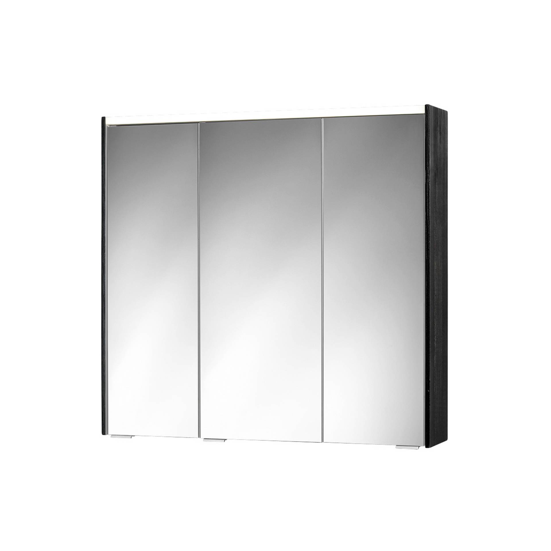 Sieper LED-Spiegelschrank 'KHX' schwarz 80,4 x 74 x 14,2 cm von Sieper