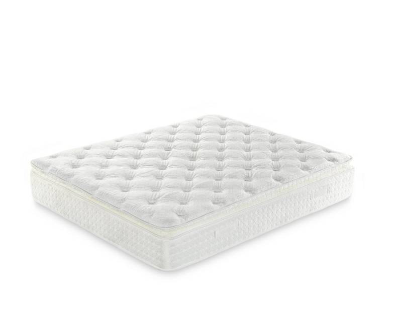 Boxspringmatratze QUEEN, Sierra Bedding, 34 cm hoch, mit kuscheligem Plüschstoff, innovativem Mesh-Federsystem & Topper von Sierra Bedding