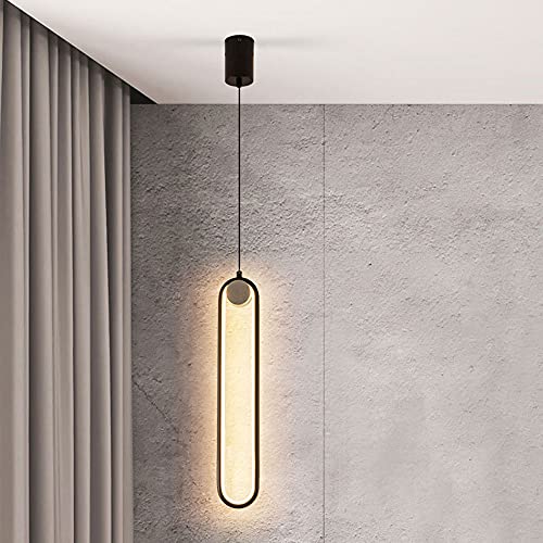 Siet LED Pendelleuchte Leuchte Moderne Drop Deckenleuchte, 18W Minimalistische Schlafzimmer Nachttischlampen Für Wohnzimmer Esszimmer Küche Insel Dekoration von Siet
