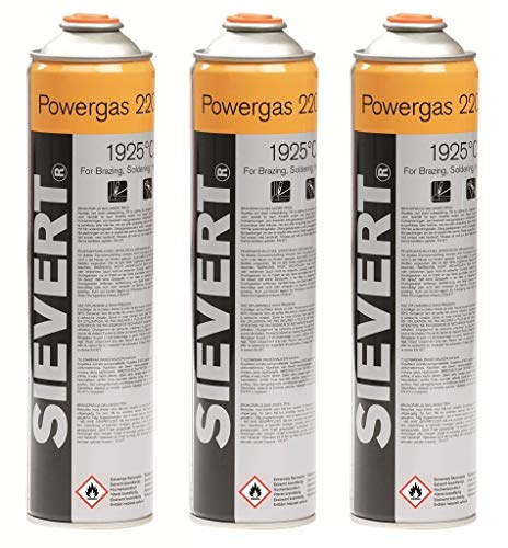 Sievert 3 x Gasflaschen Powergas von Sievert