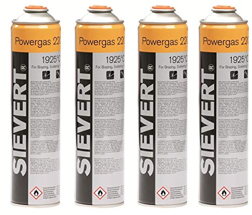 Sievert 4 x Gasflaschen Powergas von Sievert