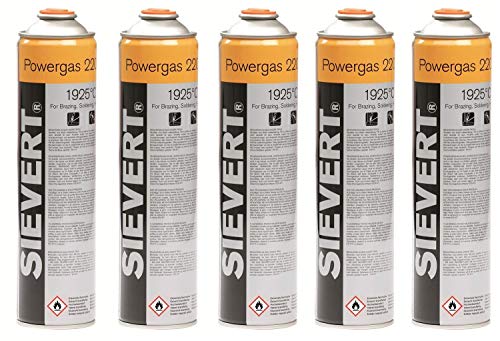 Sievert 5 x Gasflaschen Powergas von Sievert