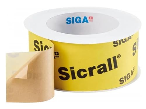 5 Rollen Siga Sicrall 60 Dichtungsband 60mm x 40m Klebeband Dampfsperre Dampfbremse von Siga