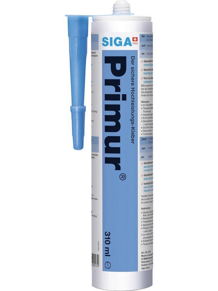 Siga Dämmstoffdübel Siga Klebemasse Kartusche Primur 310 ml blau von Siga