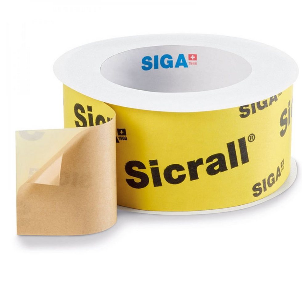 Siga Dampfsperrklebeband Siga Klebeband Sicrall 60 mm x 15 m (Kurzrolle) von Siga
