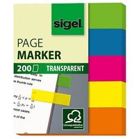 SIGEL Haftmarker transparent Haftmarker farbsortiert 5x 40 Streifen SIGEL Haftmarker transparent Haftmarker farbsortiert 5x 40 Streifen von Sigel