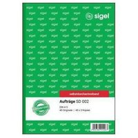 Auftragsformular din A5 56g/m² selbstdurchschreibend 2 Durchschläge handschriftlich Schreibmaschine rosa gelb 3 x 40 Bl. Auftragsformular din A5 56g/m² selbstdurchschreibend 2 Durchschläge handschriftlich Schreibmaschine rosa gelb 3 x 40 Bl. von Sigel