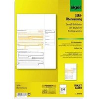Sigel - berweisung din A4 nicht selbstdurchschreibend 250 Bl./Pack. von Sigel