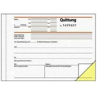 Quittungsblock din A6 quer selbstdurchschreibend 1 Durchschlag 2 x 50 Bl. von Sigel