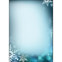 SIGEL Briefpapier Blue Snowflakes DIN A4 90 g/m² von Sigel