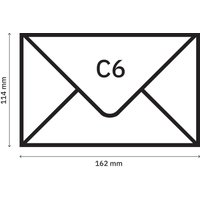 SIGEL Briefumschläge DIN C6 ohne Fenster nassklebend von Sigel